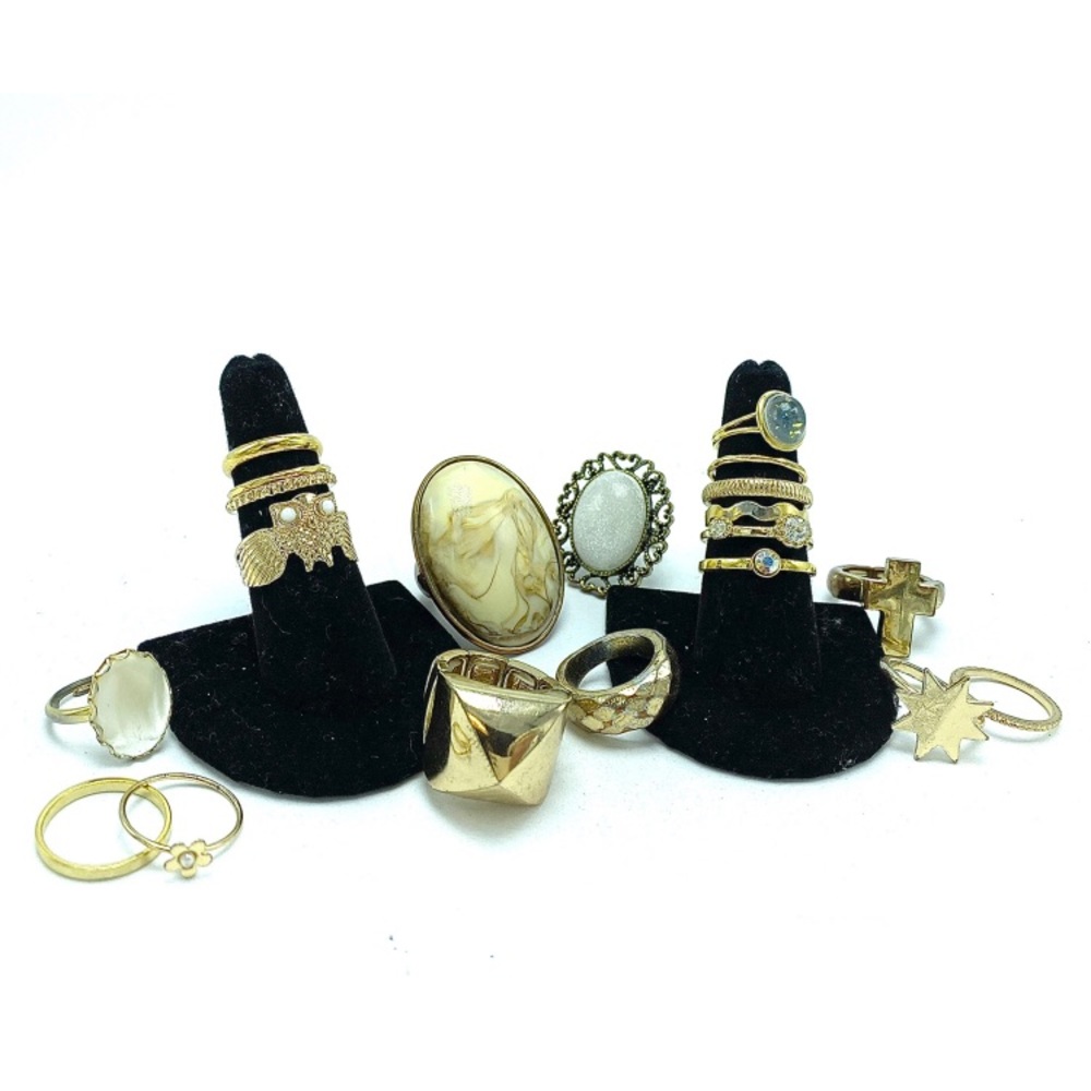 BUNDLE Curated Gold Fashion Statement Rings